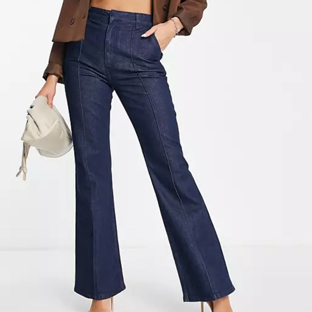 & Other Stories Flared Jeans in Mid Blue
